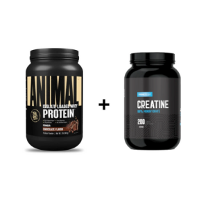 Animal Whey Protein Sabor Chocolate 2 LB + Creatina Monohidratada Primetech 1.000 Gr