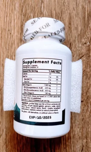 Omega-3 Aceite De Pescado 1.280 Mg 60 Cápsulas - Imagen 4