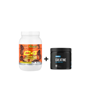 C4 Whey Protein Reese's 2.4 LB + Creatina Monohidratada Primetech 300 Gr