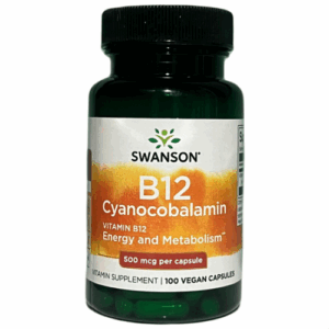 Vitamina B12 Swanson 500 mcg 100 Cápsulas