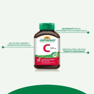 Vitamina C Jamieson 1000 Mg 100 Tabletas - Imagen 3