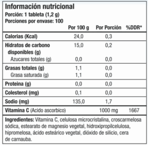 Vitamina C Jamieson 1000 Mg 100 Tabletas - Imagen 2