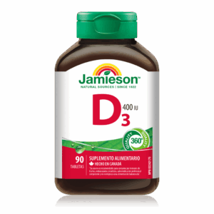 Vitamina D3 Jamieson 400 IU 90 Tabletas