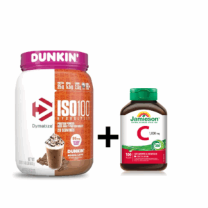 Dymatize Dunkin's Mocka Latte 1.4LB + vitamina C Jamieson